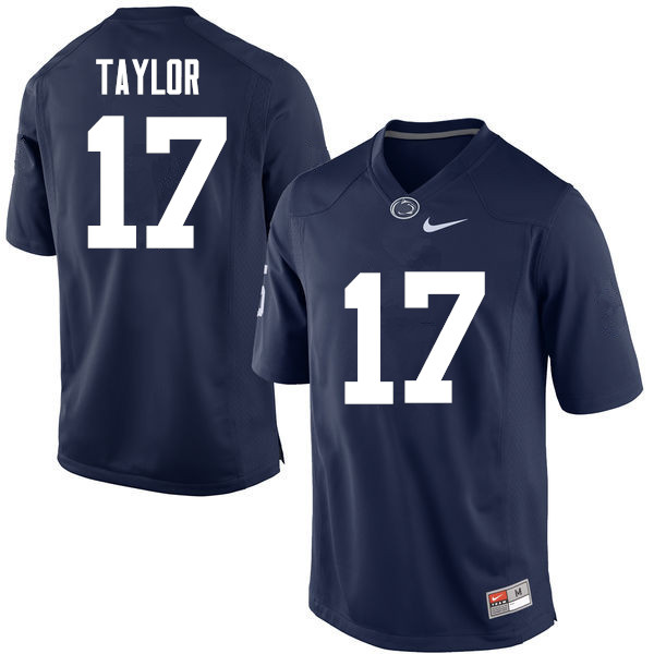 Men Penn State Nittany Lions #17 Garrett Taylor College Football Jerseys-Navy